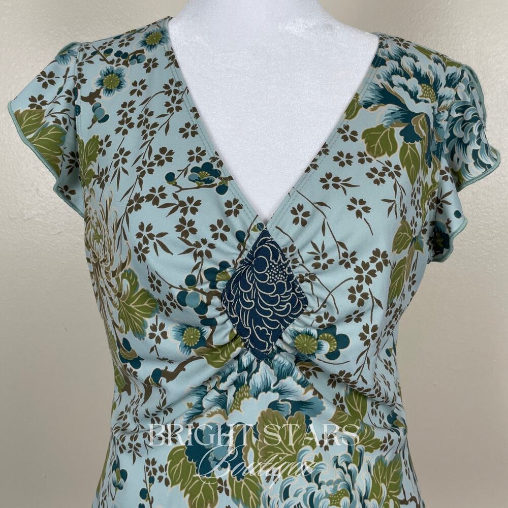 Rare Vintage Print Top ATL Style Color ASO Rory Gilmore Girls Y2K Floral - Picture 9 of 11